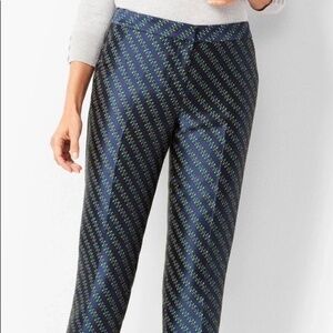 Talbots Womens Like New Jacquard Christmas Print Pant Sz 14P